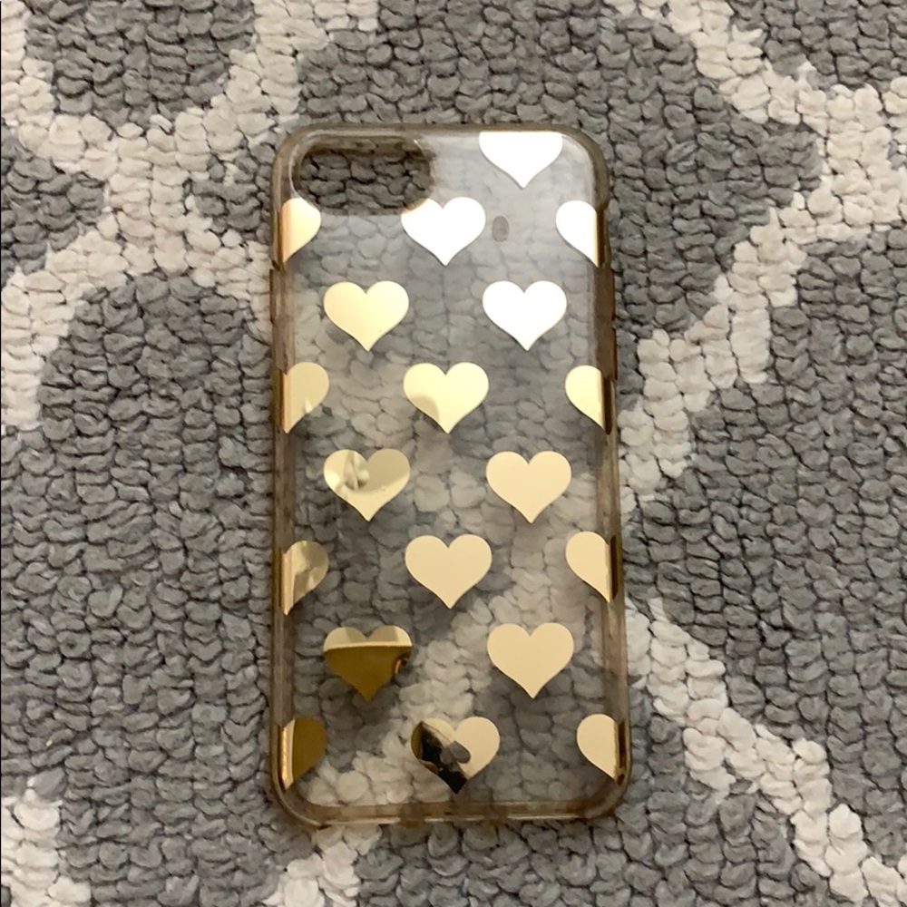 Cute gold and clear phone case for iPhone 7!